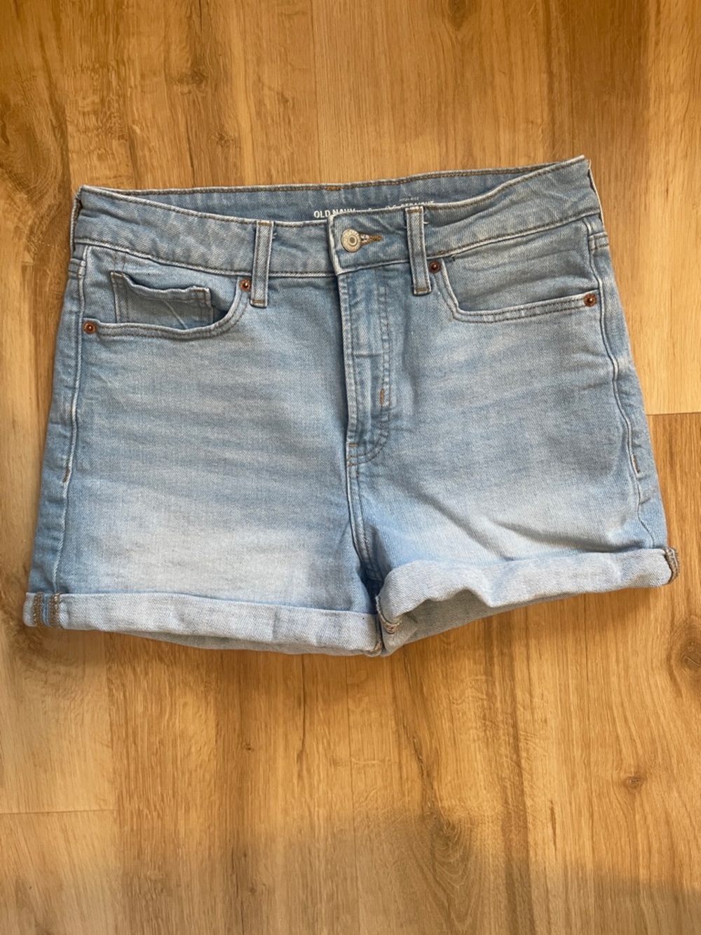 Old Navy Light Blue Denim Roll Cuff Shorts